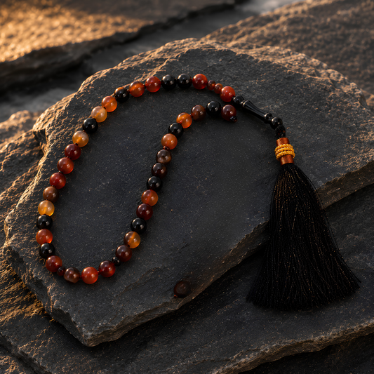 Sulemani Aqeeq Tasbih (33 Beads)