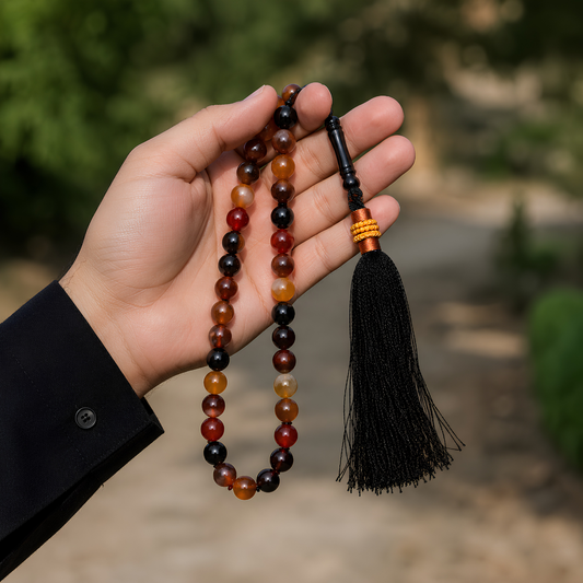 Sulemani Aqeeq Tasbih (33 Beads)